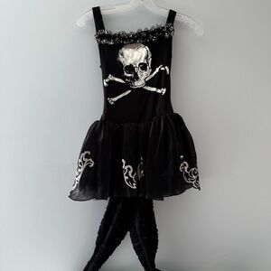 🖤 Girls Gothic Pirate Costume – Halloween Dress 🖤